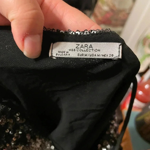 ZARA SEQUIN LACE DRESS - Picture 5 of 8
